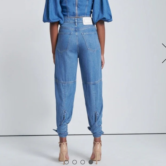 NWT 7 For All ManKind Tapered Ankle Tie Jeans Size 27 - Picture 2 of 8